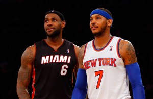 Carmelo Anthony has until June 23 to let the Knicks know whether he will opt out of the final year of his deal in New York. (Jim McIsaac/Getty Images)